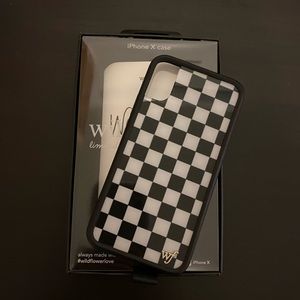Wildflower Checkered iPhone X Case